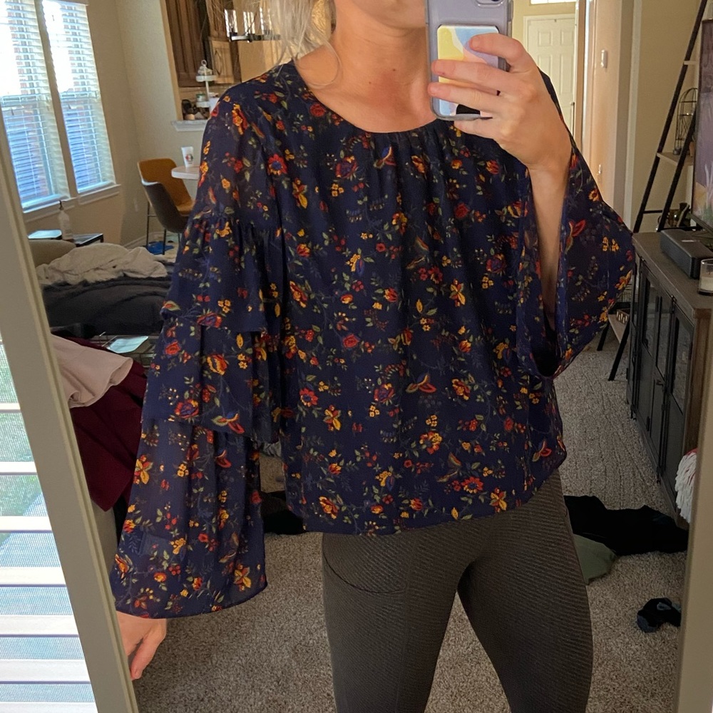 Madewell Floral Top